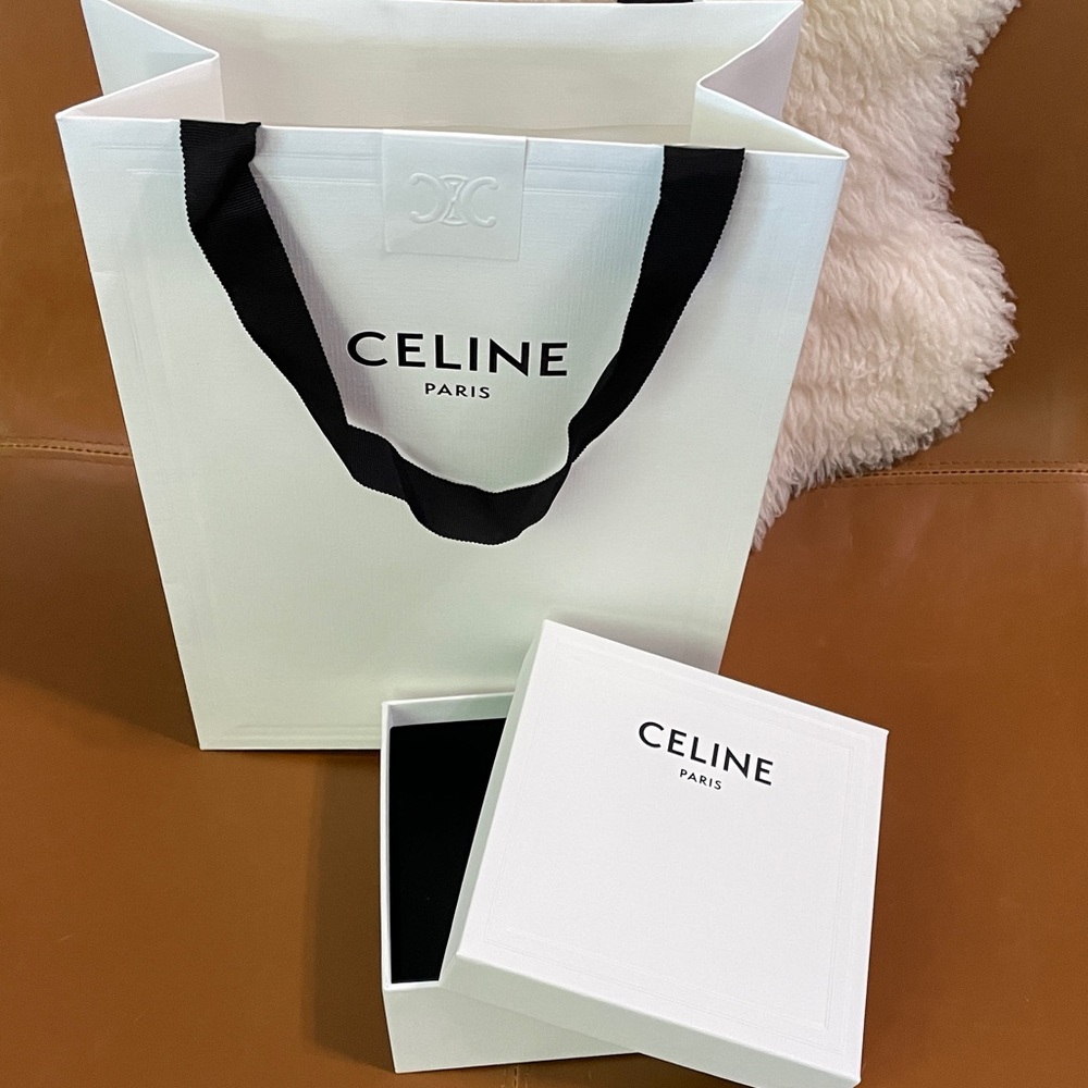 Authentic  Celine shopping bag and box